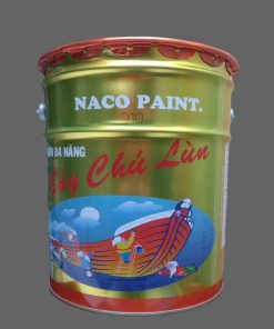 SƠN SẮT MẠ KẼM NACO BẢY CHÚ LÙN_AC910 MÀU XÁM HOA CÀ