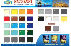 Bảng màu sơn Naco, sơn chống rỉ,sơn phủ alkyd,sơn mạ kẽm, sơn epoxy