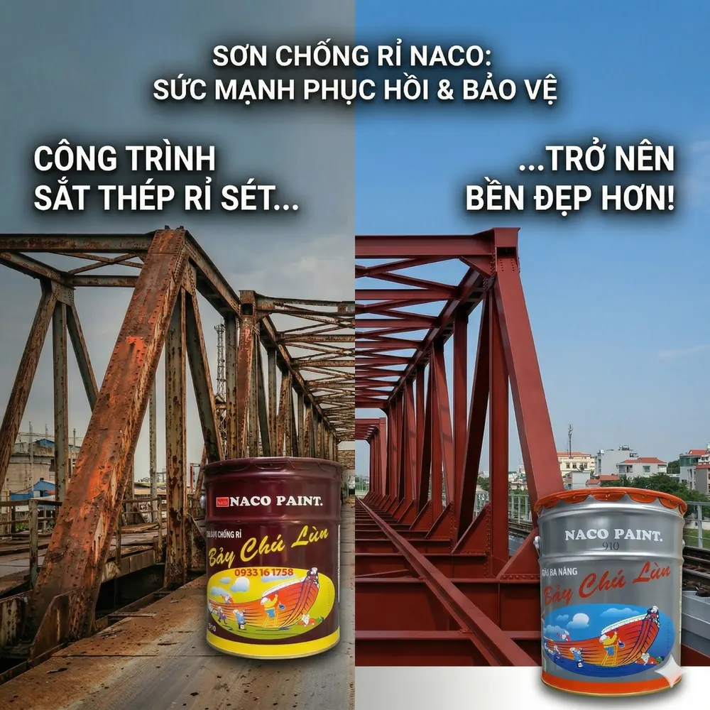 Sơn Mạ Kẽm Nacopaint - Công Dụng Của Sơn Mạ Kẻm Nacopaint